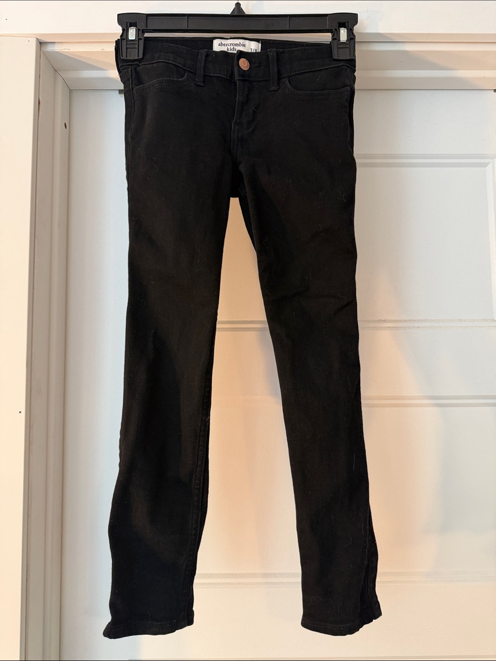 Abercrombie & Fitch Girls 7/8 Super Skinny Jeans in Black